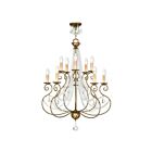 Livex Lighting 51909-36 Isabella 10-Lights 600W Hand Applied European Bronze Chandelier