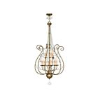 Livex Lighting 51911-36 Isabella 9-Lights 540W Hand Applied European Bronze Chandelier