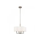 Livex Lighting 51924-91 Chelsea 4-Lights 240W Brushed Nickel Pendant