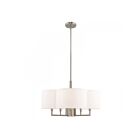 Livex Lighting 51925-91 Chelsea 6-Lights 350W Brushed Nickel Pendant
