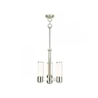 Livex Lighting 52103-35 Weston 3-Lights 180W Polished Nickel Chandelier