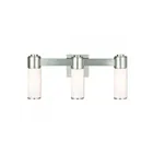 Livex Lighting 52123-91 Weston 3-Lights 180W Brushed Nickel Bath Vanity Light