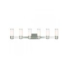 Livex Lighting 52126-91 Weston 6-Lights 360W Brushed Nickel Bath Vanity Light