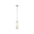 Livex Lighting 52130-91 Meridian 1-Light 40W Brushed Nickel Pendant