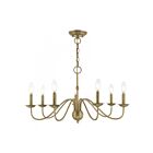 Livex Lighting 52167-01 Windsor 7-Lights 420W Antique Brass Chandelier