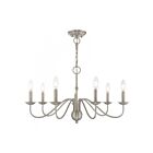 Livex Lighting 52167-91 Windsor 7-Lights 420W Brushed Nickel Chandelier