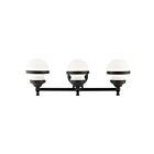 Livex Lighting 5713-04 Oldwick 3-Lights 225W Black Bath Vanity Light