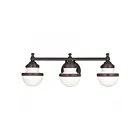 Livex Lighting 5713-67 Oldwick 3-Lights 225W Olde Bronze Bath Vanity Light