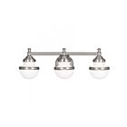 Livex Lighting 5713-91 Oldwick 3-Lights 225W Brushed Nickel Bath Vanity Light