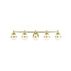 Livex Lighting 5715-02 Oldwick 5-Lights 375W Polished Brass Bath Vanity Light