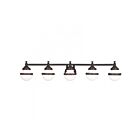 Livex Lighting 5715-67 Oldwick 5-Lights 375W Olde Bronze Bath Vanity Light