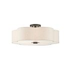 Livex Lighting Solstice 58068-92 5-Lights 300W English Bronze Semi Flush Mount