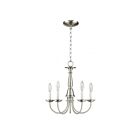 Livex Lighting 6030-91 Basics 5-Lights 300W Brushed Nickel Chandelier