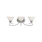Livex Lighting 6103-91 Coronado 3-Lights 300W Brushed Nickel Bath Vanity Light