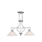 Livex Lighting 6132-91 Coronado 2-Lights 200W Brushed Nickel Chandelier
