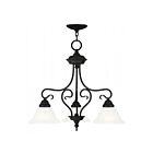 Livex Lighting 6133-07 Coronado 3-Lights 300W Bronze Convertible Semi-Flush Mount or Pendant