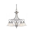 Livex Lighting 6135-91 Coronado 5-Lights 500W Brushed Nickel Chandelier