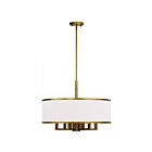 Livex Lighting 62614-48 Ridge 7-Lights 410W Hand Painted Antique Gold Leaf Chandelier