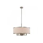 Livex Lighting 62614-91 Ridge 7-Lights 410W Brushed Nickel Pendant