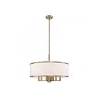 Livex Lighting 62616-01 Ridge 7-Lights 410W Antique Brass Pendant