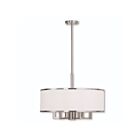 Livex Lighting 62616-91 Ridge 6-Lights Brushed Nickel Chandelier