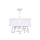 Livex Lighting 6305-03 Newcastle 5-Lights 300W White Chandelier