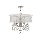 Livex Lighting 6305-91 Newcastle 5-Lights 300W Brushed Nickel Chandelier