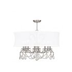 Livex Lighting 6308-91 Newcastle 8-Lights 480W Brushed Nickel Chandelier