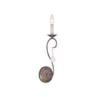 Livex Lighting Chesterfield 6421-71 60W 1-Light Hand Applied Venetian Golden Bronze Wall Sconce