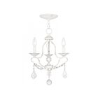 Livex Lighting 6423-60 Chesterfield 3-Lights 180W Antique White Chandelier