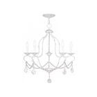 Livex Lighting 6435-60 Chesterfield 5-Lights 300W Antique White Chandelier