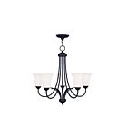 Livex Lighting 6475-04 Ridgedale 5-Lights 500W Black Chandelier