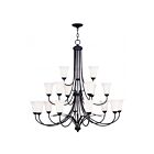 Livex Lighting 6479-04 Ridgedale 18-Lights 1080W Black Chandelier