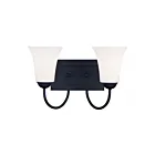 Livex Lighting 6482-04 Ridgedale 2-Lights 200W Black Bath Vanity Light
