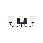 Livex Lighting 6483-04 Ridgedale 3-Lights 300W Black Bath Vanity Light