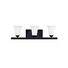 Livex Lighting 6493-04 Ridgedale 3-Lights 300W Black Bath Vanity Light