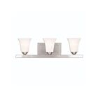 Livex Lighting 6493-91 Ridgedale 3-Lights 300W Brushed Nickel Bath Vanity Light