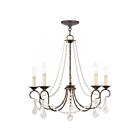 Livex Lighting 6515-71 Pennington 5-Lights 300W Hand Applied Venetian Golden Bronze Chandelier