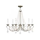 Livex Lighting 6516-01 Pennington 6-Lights 360W Antique Brass Chandelier