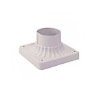 Livex Lighting 7507-13 Textured White Outdoor Pier Mount Adapter