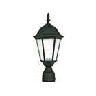 Livex Lighting Hamilton 75464-14 1-Light 100W Textured Black Outdoor Post Top Lantern