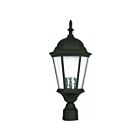 Livex Lighting Hamilton 75468-14 3-Lights 180W Textured Black Outdoor Post Top Lantern