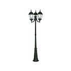 Livex Lighting Hamilton 75478-14 3-Lights 300W Textured Black Outdoor Post Top Lantern