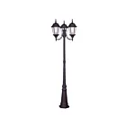 Livex Lighting Hamilton 7553-07 3-Lights 300W Outdoor Head Post