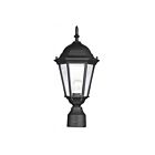 Livex Lighting Hamilton 7558-14 1-Light 100W Textured Black Outdoor Post Top Lantern