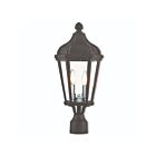 Livex Lighting Morgan 76188-14 2-Lights 120W Textured Black Outdoor Post Top Lantern
