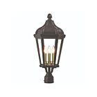 Livex Lighting Morgan 76194-07 3-Lights 180W Bronze Outdoor Post Top Lantern