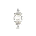 Livex Lighting Frontenac 7703-13 4-Lights 240W Textured White Outdoor Post Top Lantern