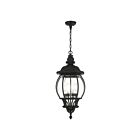 Livex Lighting 7705-14 Frontenac 4-Lights 240W Textured Black Outdoor Pendant Light