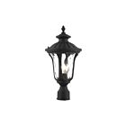 Livex Lighting Oxford 7848-14 1-Light 100W Textured Black Outdoor Post Top Lantern